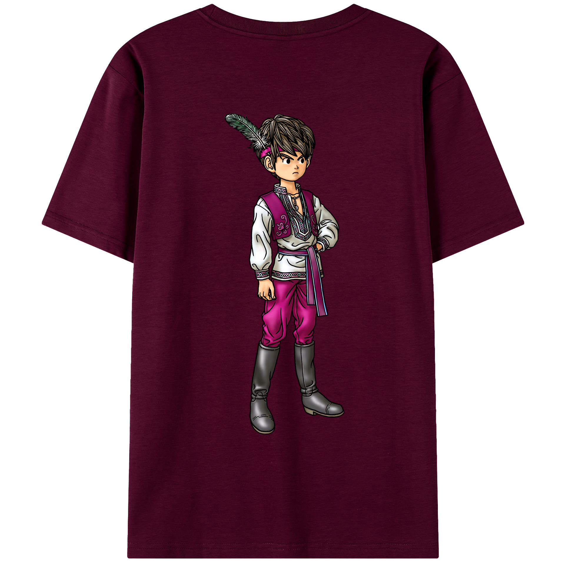 （画像用） ドラゴンクエスト Doragon Kuesuto Dragon Quest レディース半袖Tシャツ(バックプリント)